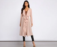 Chic Staple Chiffon Trench