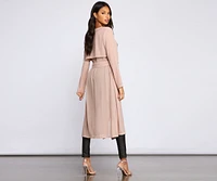 Chic Staple Chiffon Trench