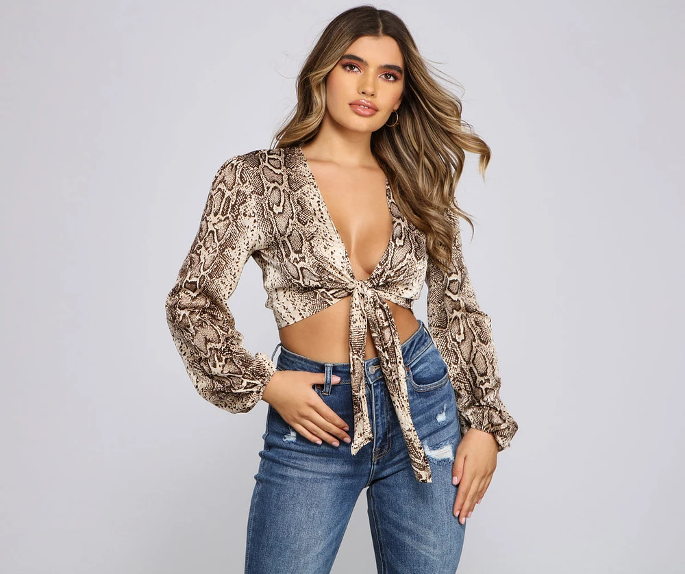 Sassy Style Tie-Front Top