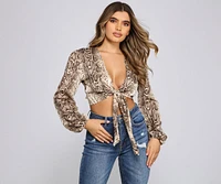 Sassy Style Tie-Front Top