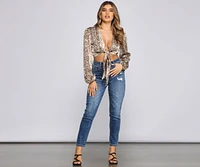 Sassy Style Tie-Front Top