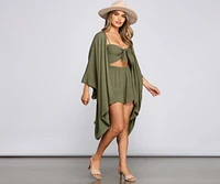 Vacay Mode Flowy Kimono