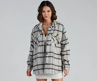 Cozy Casual Plaid Wool Shacket