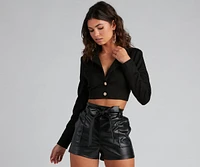 Moment For Luxe Cropped Blazer