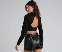 Moment For Luxe Cropped Blazer