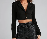 Moment For Luxe Cropped Blazer