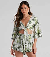 Life's A Breeze Kimono Tie-Front Top