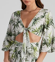 Life's A Breeze Kimono Tie-Front Top