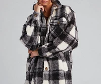 Cozy Layers Plaid Sherpa Shacket