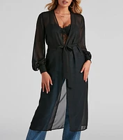 Chic Perfection Chiffon Trench