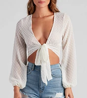 Effortlessly Chic Moment Tie-Front Top