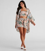 Dreamy Island Vibes Chiffon Kimono