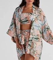 Dreamy Island Vibes Chiffon Kimono