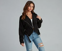 Biker Girl Moment Corduroy Jacket