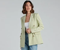 Working Girl Double Breast Blazer