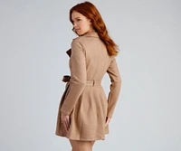 Poised And Polished Belted Trench