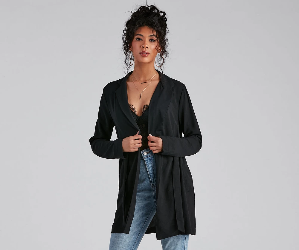 Simply Elevated Tie-Front Trench