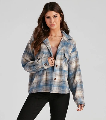 Casual Fall Days Flannel Shacket