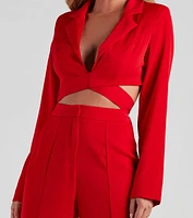 Boss Babe Moves Cropped Blazer