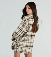 Paint The Town Plaid Flannel Shacket