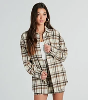 Paint The Town Plaid Flannel Shacket