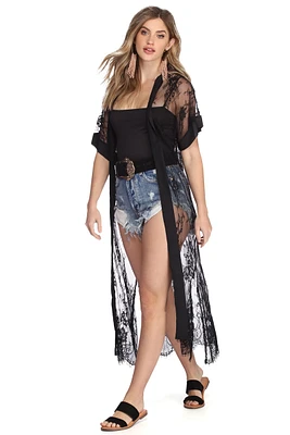 Lace For Days Duster