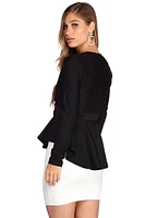 Poised Peplum Blazer