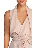 Drape Front Vest