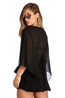 Top It Off Chiffon Kimono Cover Up