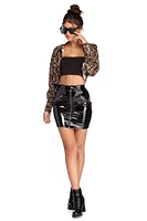 Wild One Leopard Cropped Jacket