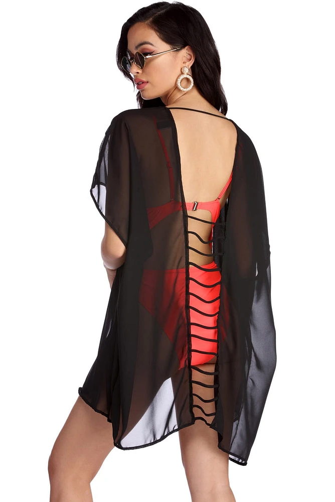 Sassy And Sheer Chiffon Kimono