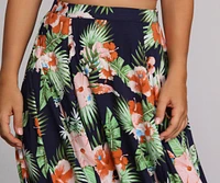 Coastal Vibes Zip Maxi Skirt