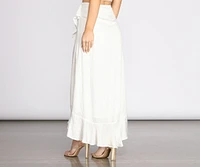 Wrap Me Ruffles Maxi Skirt