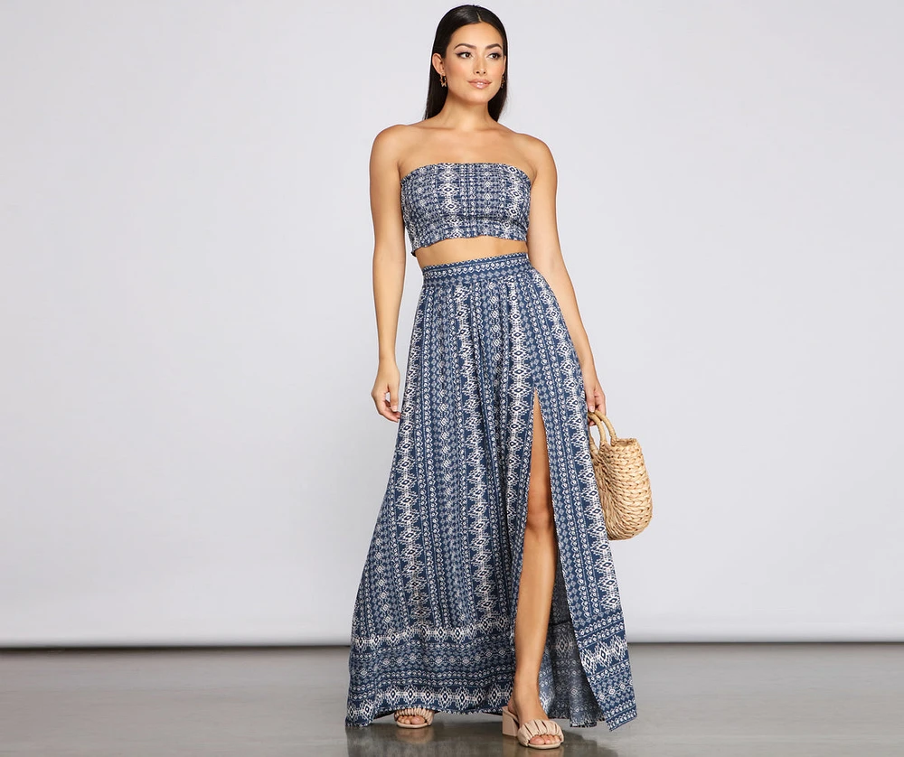 Bohemian Beat High Waist Maxi Skirt