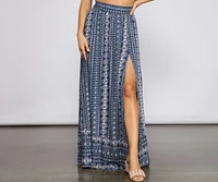 Bohemian Beat High Waist Maxi Skirt