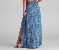 Girl's Trip Boho Slit Maxi Skirt