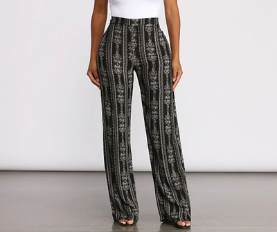 Bring On The Boho Vibes Printed Pants