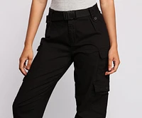 Belted Cargo Joggers