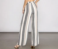 Stylish Vibes Striped Wide-Leg Pants