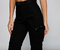 Edgy-Chic Cargo Utility Pants