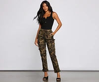 Lowkey Style High Rise Cargo Joggers