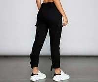 Basic And Chic High Waist Cargo Pants