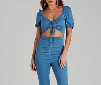 All Too Stylish Denim Catsuit