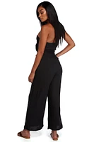 Don't Front Strapless Jumpsuit