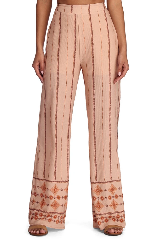 Border Theory Straight Leg Pants