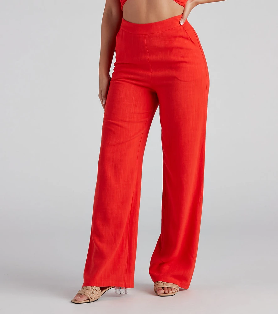 Worth It Linen Wide Leg Pants