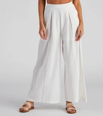 Get Together Pleat Wide-Leg Pants