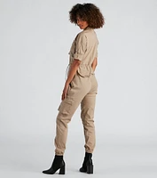 Next Stop Utility Jogger Jumpsuit