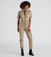 Next Stop Utility Jogger Jumpsuit