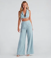 Structured And Chic Wide-Leg Pants